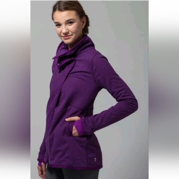 Ivivva by Lululemon Big Business Wrap jacket coat sweatshirt sz 14 - Picture 1 of 9